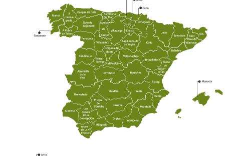 50 capitales de turismo rural en España